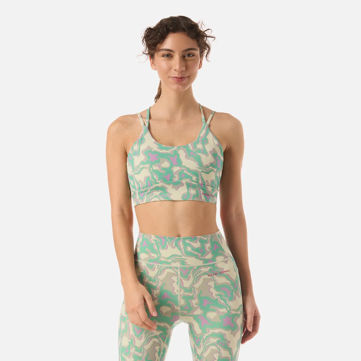 HAKA HONU - Peto Mujer Copihue Print Menta Haka Honu