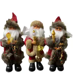 GENERICO - Viejo Pascuero Musical Adorno Navideño Decorativo 30 Cm Rojo