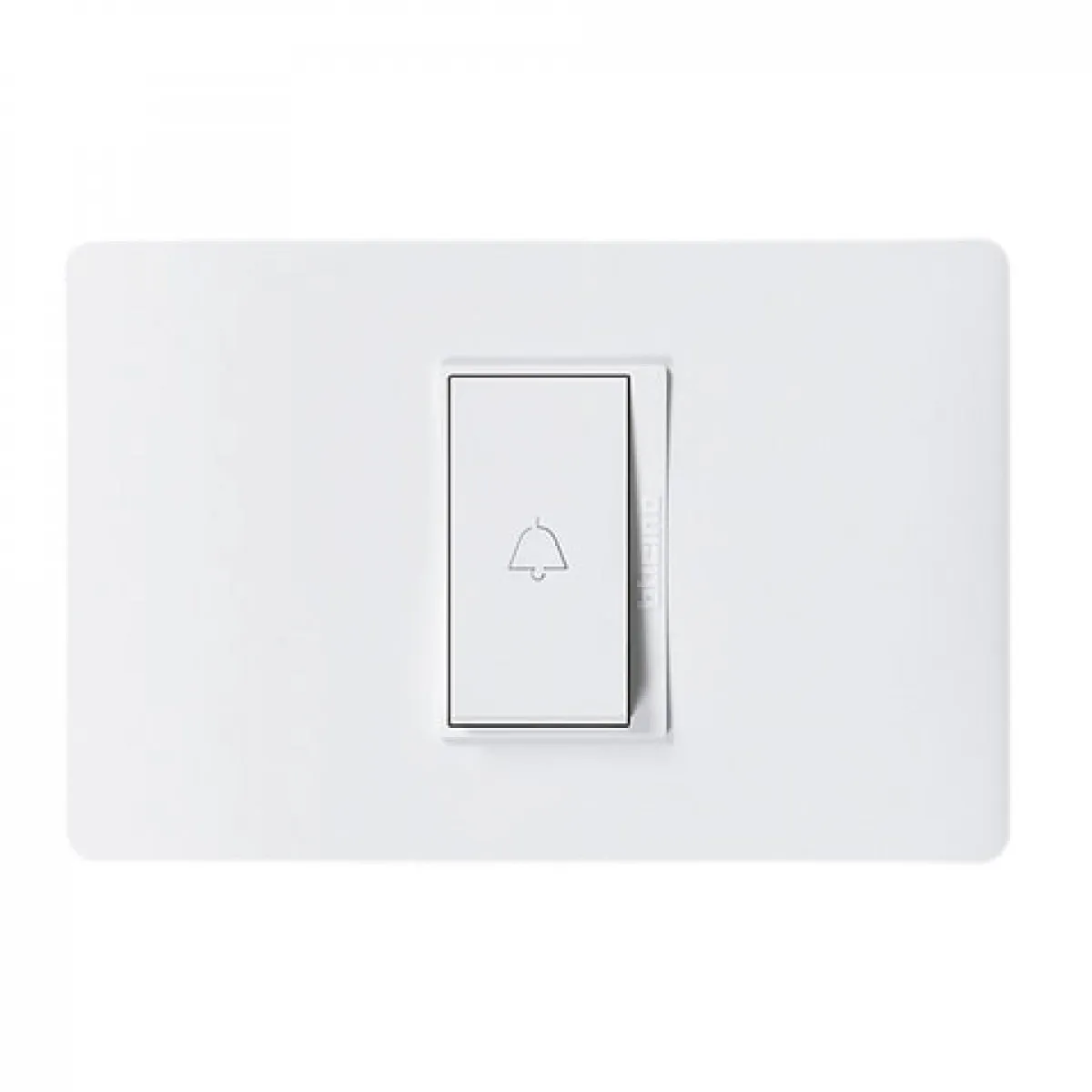 BTICINO - Pulsador Timbre Bticino 10A 250V Na Blanco Armado Luzica