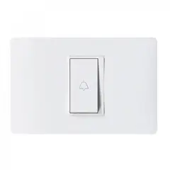 BTICINO - Pulsador Timbre 10A 250V Na Blanco Armado Luzica