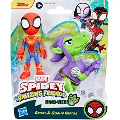 HASBRO - Figura Spidey & His Amazing Friends Spidey Y Goblin Raptor