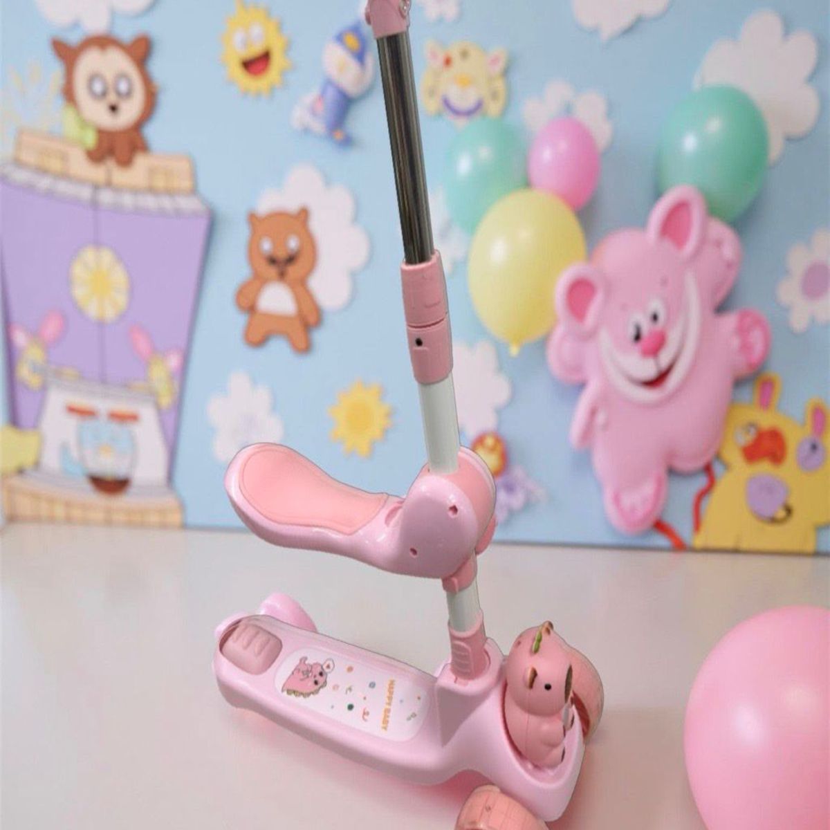 GENERICO - Scooter para niños con diseño de Capibara Rosa