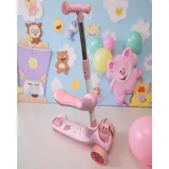 GENERICO - Scooter para niños con diseño de Capibara Rosa