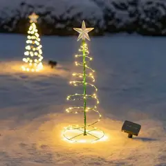 GENERICO - Arbol De Navidad Solar Espiral Led Jardín
