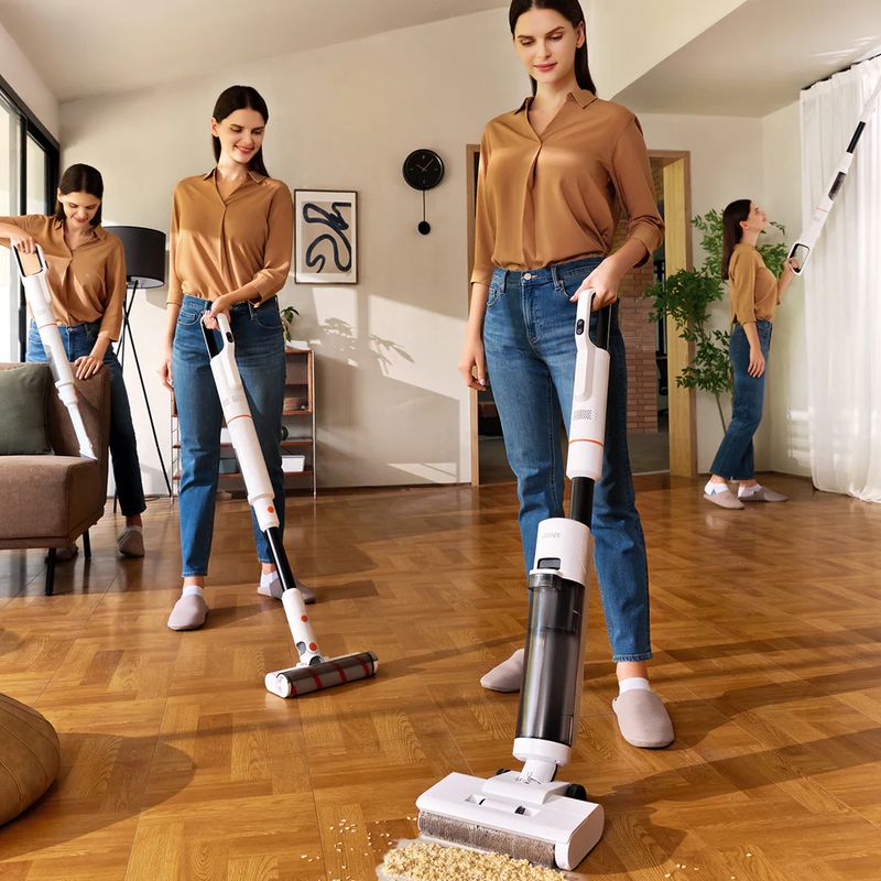 JONR - JONR ED20 Pro 4 en 1 Aspiradora Completa en seco y húmedo 17000Pa