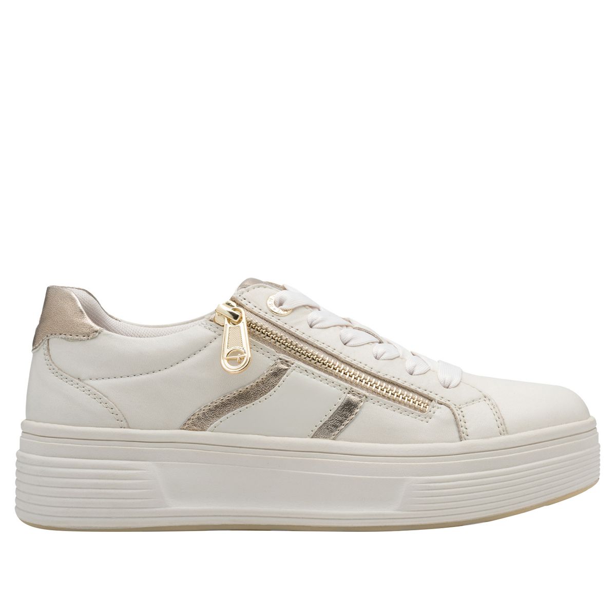 TAMARIS - Zapatilla Mujer Tamaris 83716-44 Blanca y Dorado Tamaris