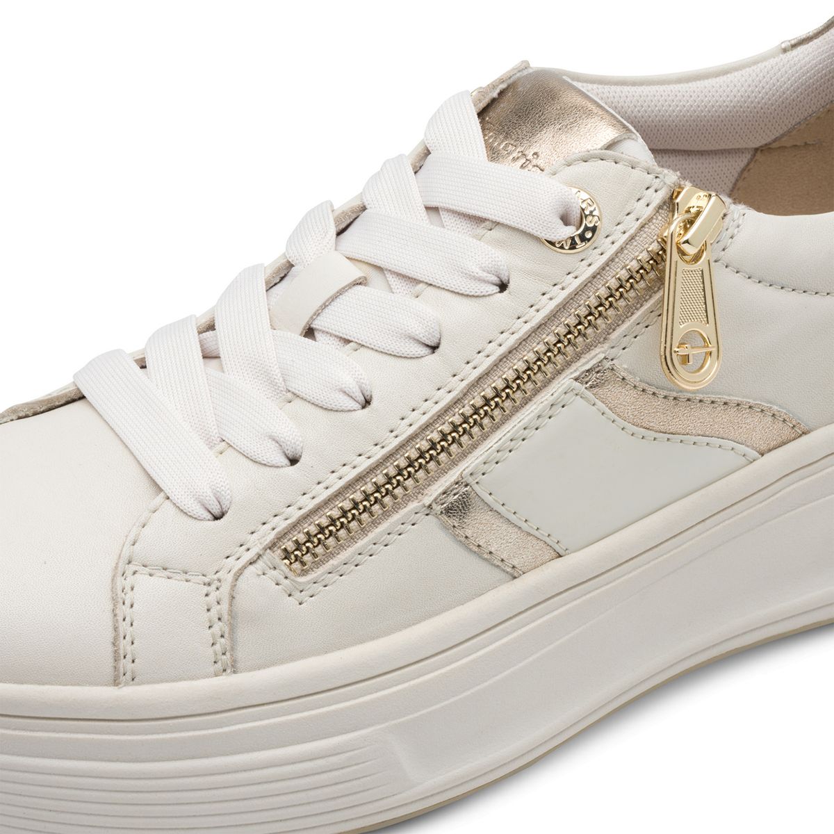 TAMARIS - Zapatilla Mujer Tamaris 83716-44 Blanca y Dorado Tamaris