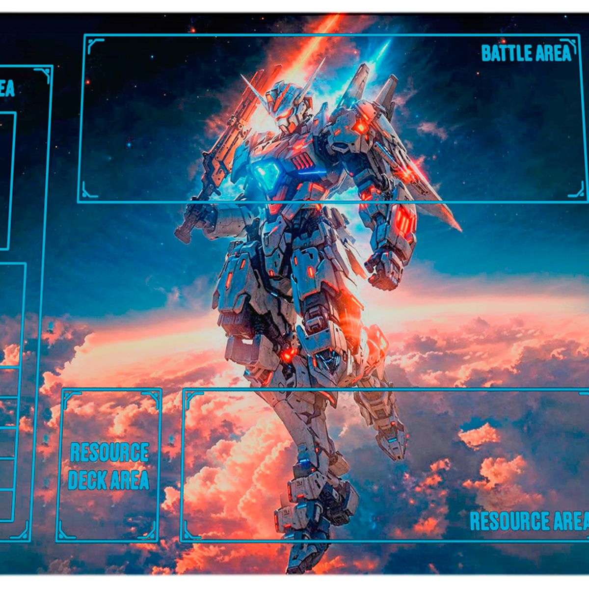GENERICO - Playmat Gundam Card Game 60×35 cm M01