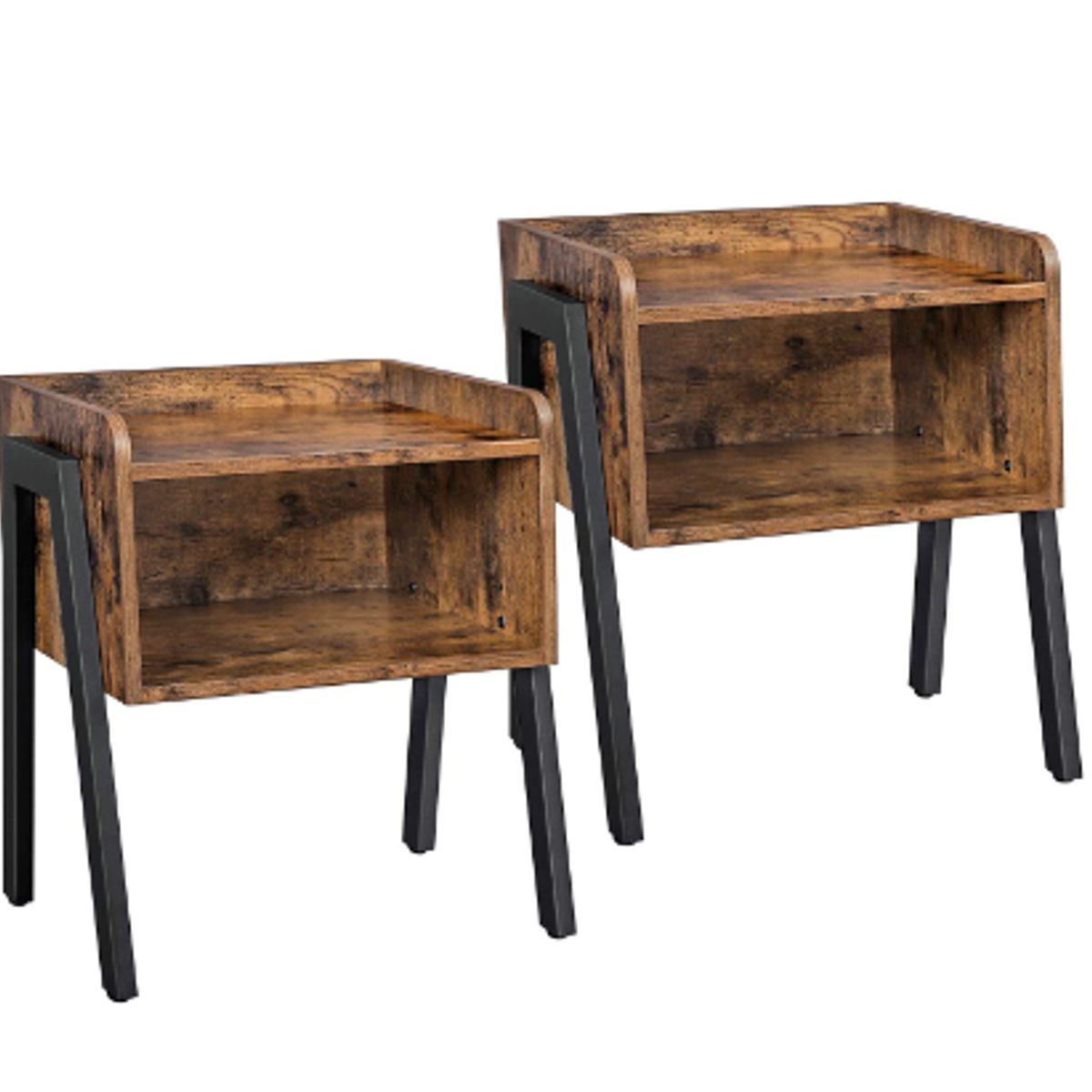 HABITA2 CHILE - Pack 2 Mesa Auxiliar Velador Rustic
