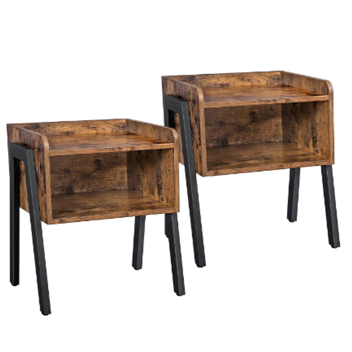 HABITA2 CHILE - Pack 2 Mesa Auxiliar Velador Rustic