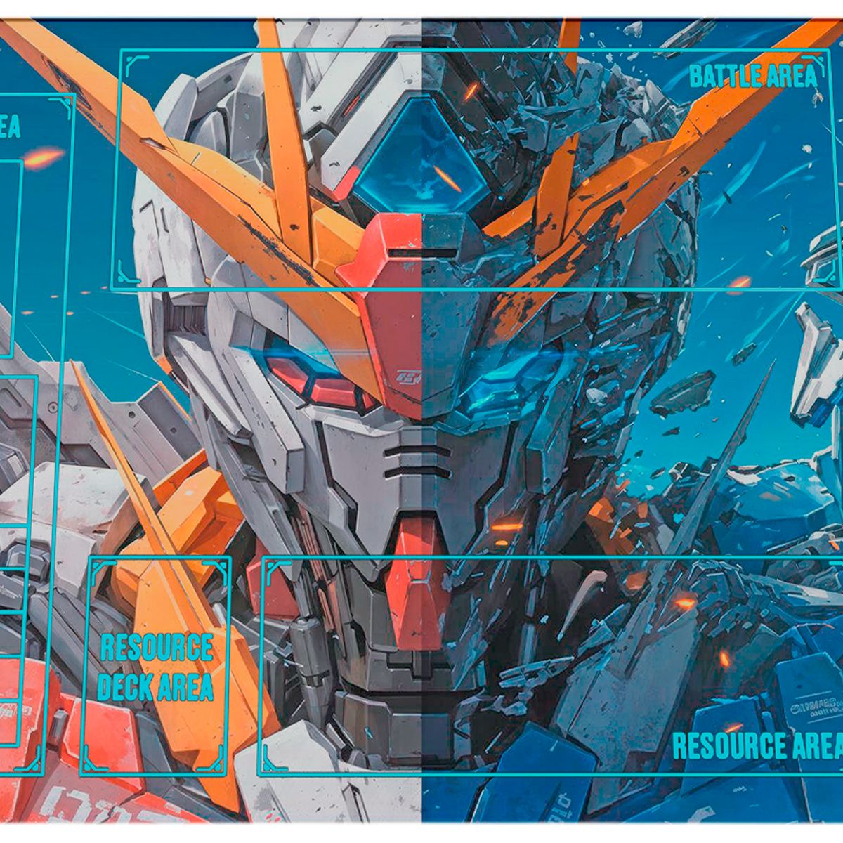 GENERICO - Playmat Gundam Card Game 60×35 cm M02