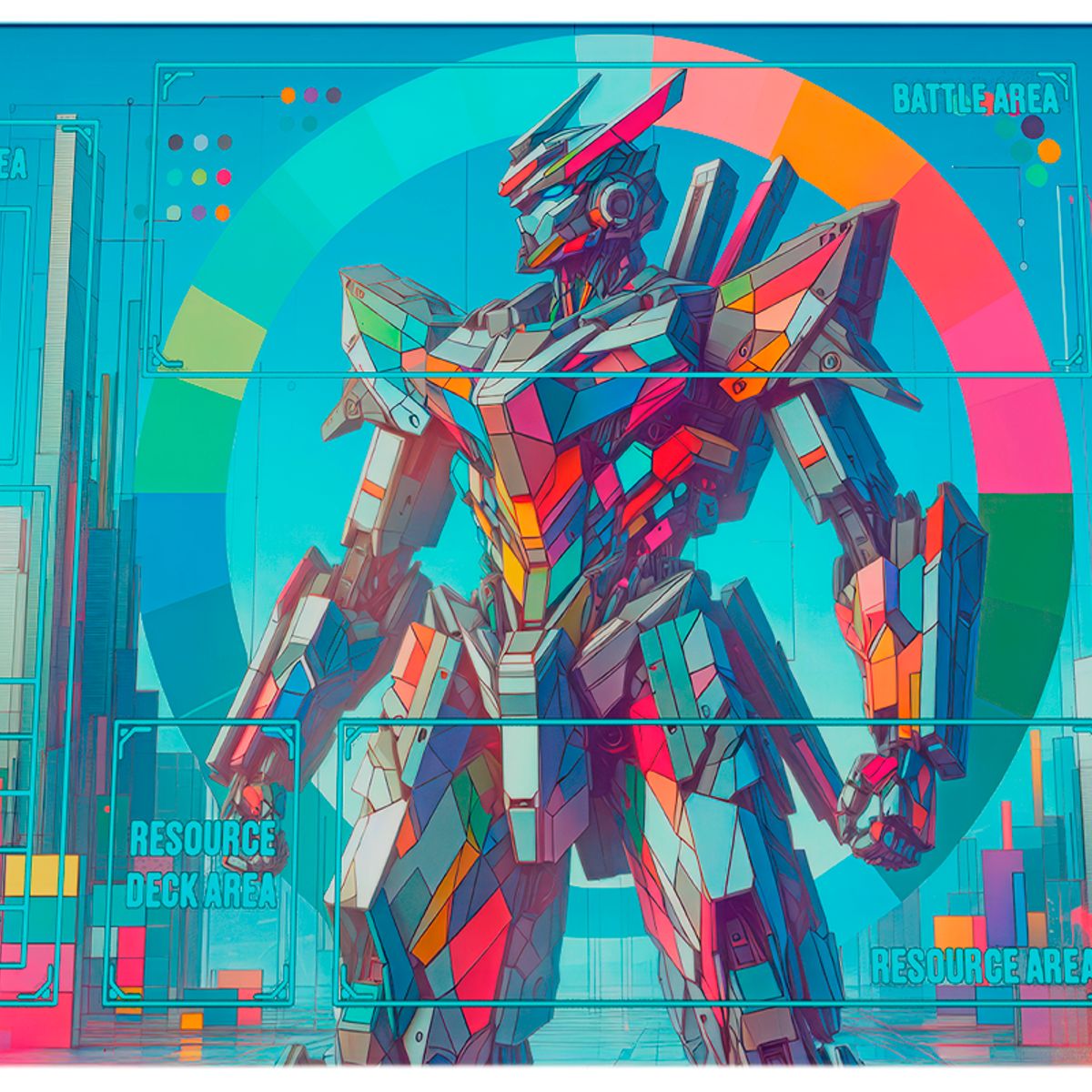 GENERICO - Playmat Gundam Card Game 60×35 cm M06