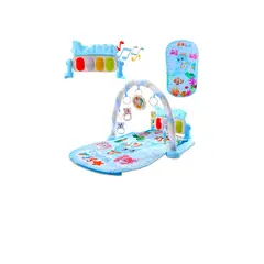 GENERICO - Gimnasio Para Bebe Didactico Tapete Juego Tipo Piano Musical Color Azul