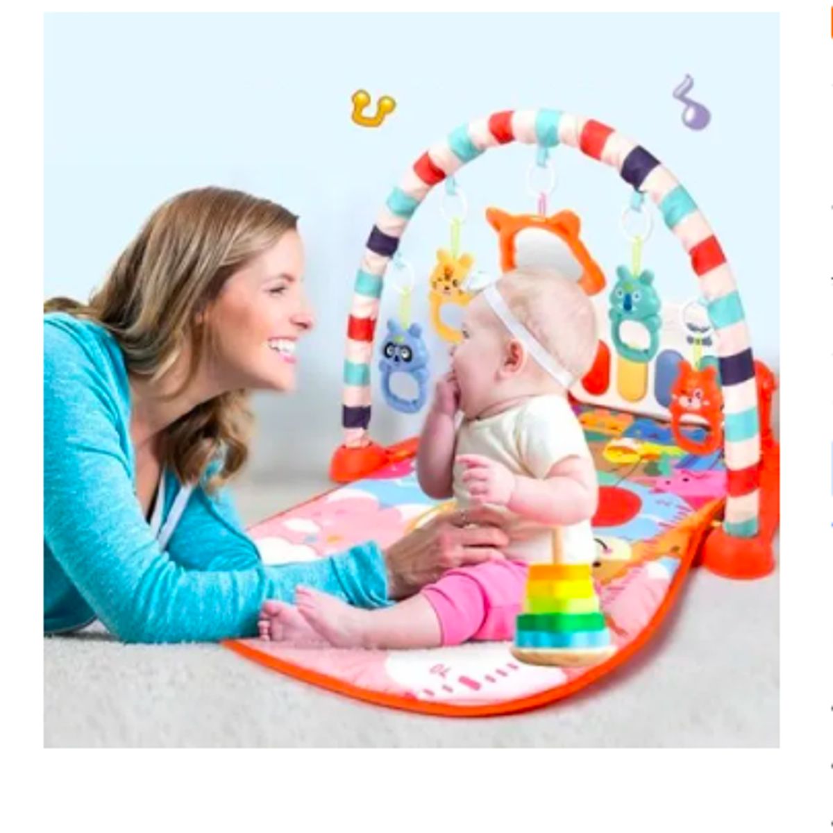 GENERICO - Gimnasio Con Piano Para Bebe Fisher Pataditas Juguete Niños
