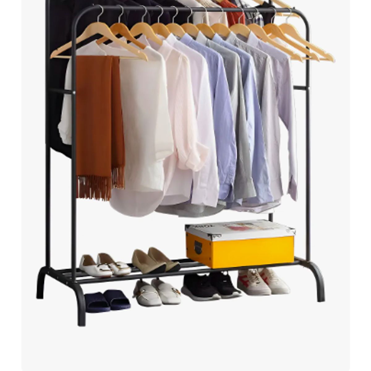 GENERICO - Perchero Organizador Colgante de Ropa Doble Barra Tendedero