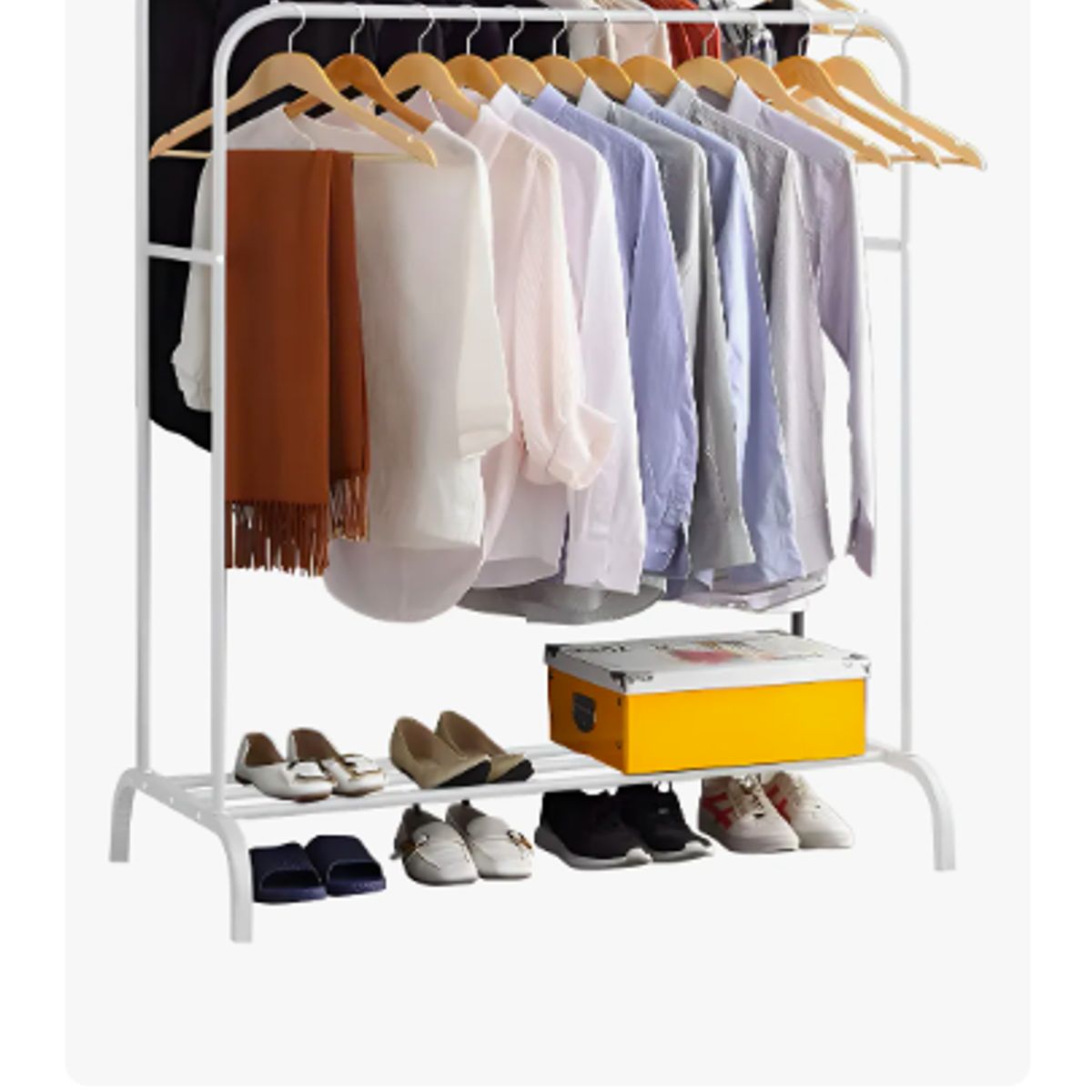 GENERICO - Perchero Organizador Colgante de Ropa Doble Barra Tendedero