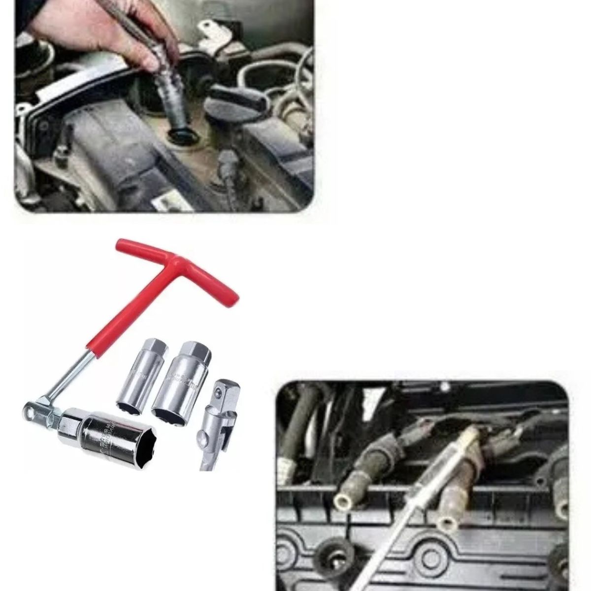 GENERICO - Kit De Llave 2 En 1 Saca Bujias De 16mm Y 21mm
