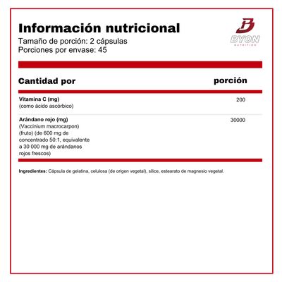 Imagen 2 del producto Cranberry 1500 mg 90 caps