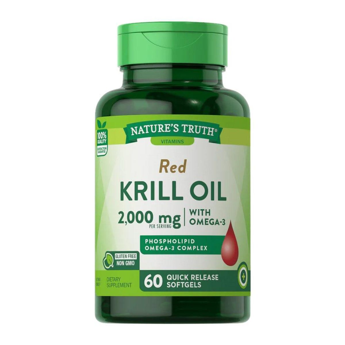 NATURE'S TRUTH - Krill Oil Omega 3 2000 Mg - 60 sofgels