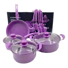 GENERICO - Set De Ollas Cocina Batería Antiadherente 14 Piezas