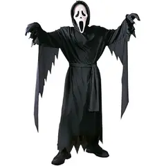 GENERICO - Disfraz Juvenil Adulto Scary Movie Scream Talla S-M Halloween