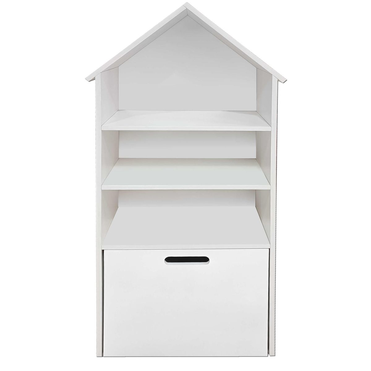 DECORACION CREATIVA - Juguetero Repisa Casa Infantil- Blanca