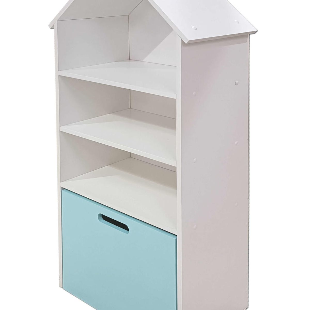 DECORACION CREATIVA - Juguetero Repisa Casa Infantil- Celeste