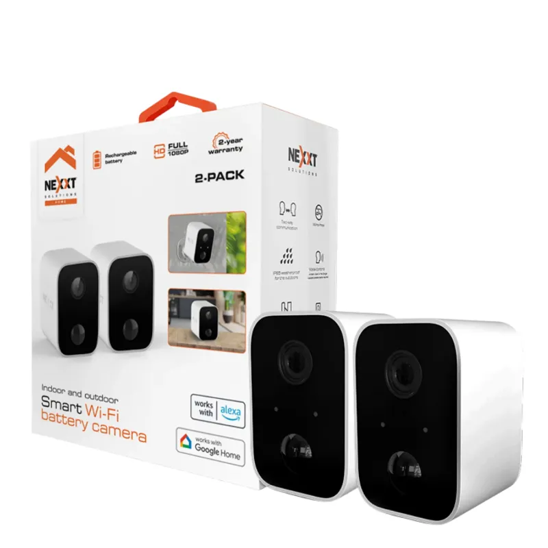 NEXXT SOLUTIONS - Nexxt NHC-O640 2PK Cámaras Inalámbricas Interior Exterior HD 1080P IP65