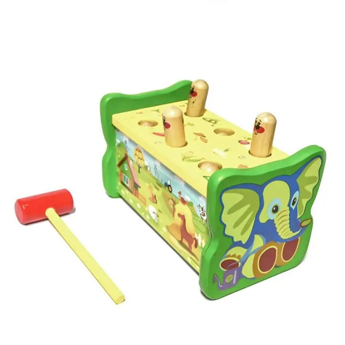 GENERICO - PEGA TOPO JUGUETE DIDACTICO MADERA