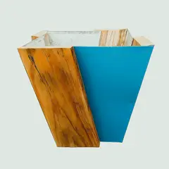 GENERICO - Macetero Ecológico Brote Circuito Verde color Turquesa