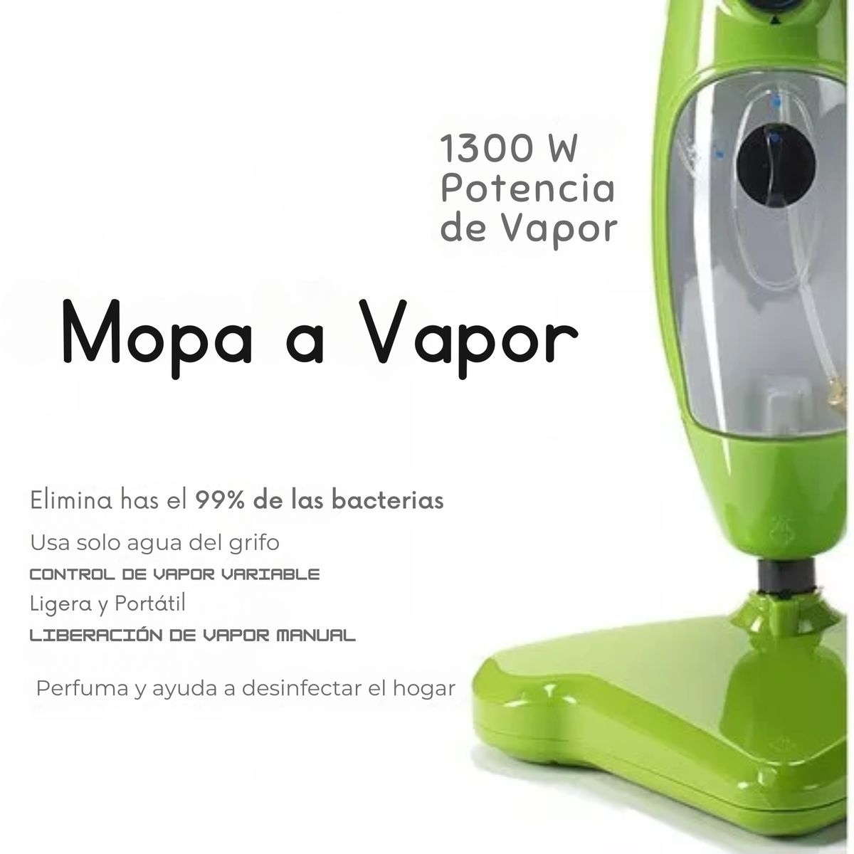 MOVI - Mopa a Vapor Multifuncional 12 en 1 – Limpieza Profunda