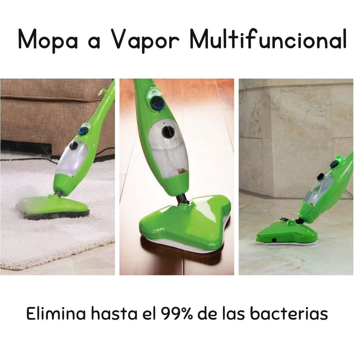 MOVI - Mopa a Vapor Multifuncional 12 en 1 – Limpieza Profunda