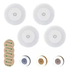 GENERICO - Luz De Led Clóset Lámpara Armario Noche Recargable Usb 4pzs