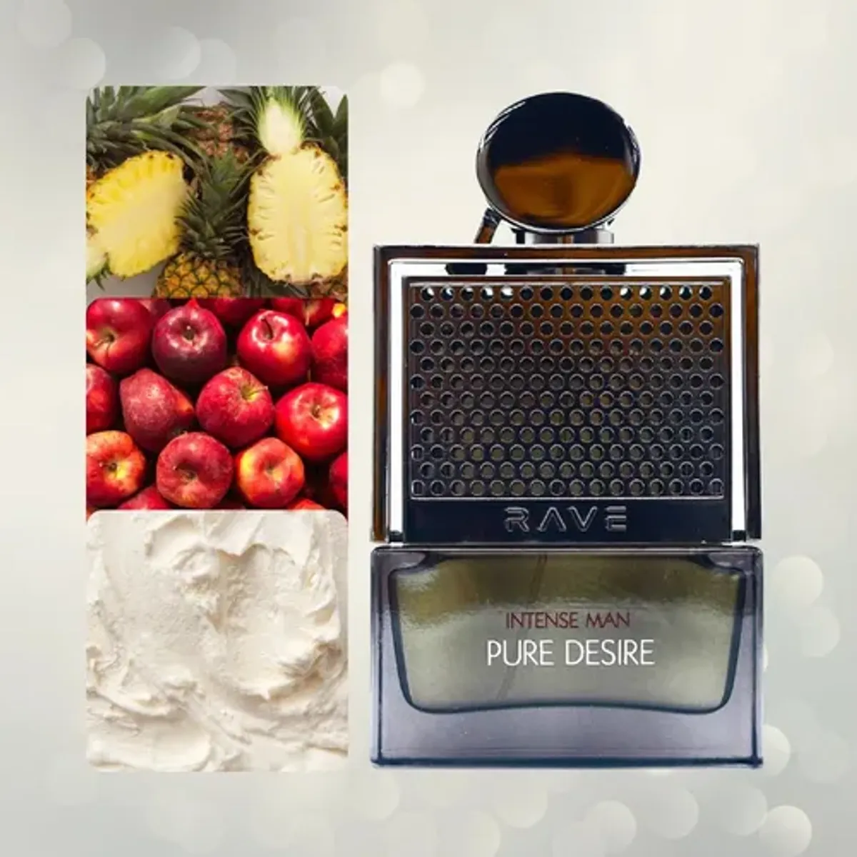 RAVE - Perfume Cítrico Edp Árabe Rave Intense Man Pure Desire 100ml
