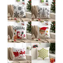 GENERICO - FUNDAS PARA COJIN DE NAVIDAD PACK 6