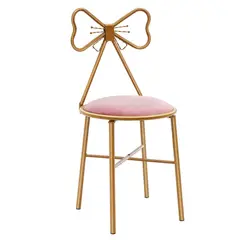 YOMYM - Silla de Maquillaje - Estilo Minimalista - Cojín de Cuero Blanco