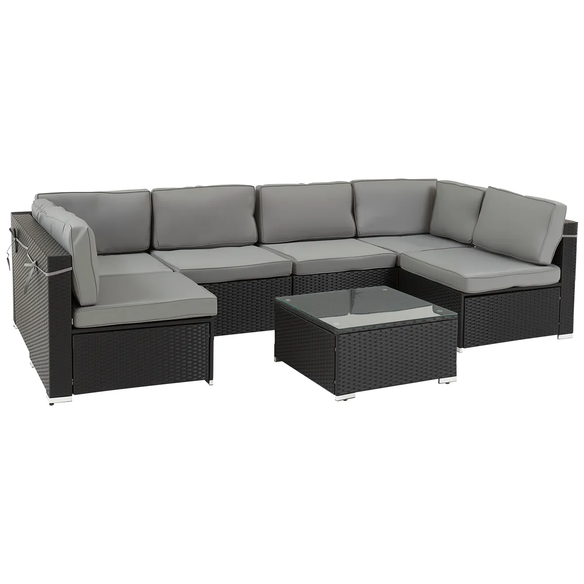 ROHE - Juegos De Terraza ROHE Design Bahía Serena 7 Piezas Café