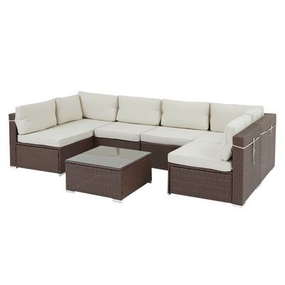 Imagen 2 del producto Juegos De Terraza Design Bahía Serena 7 Piezas Café