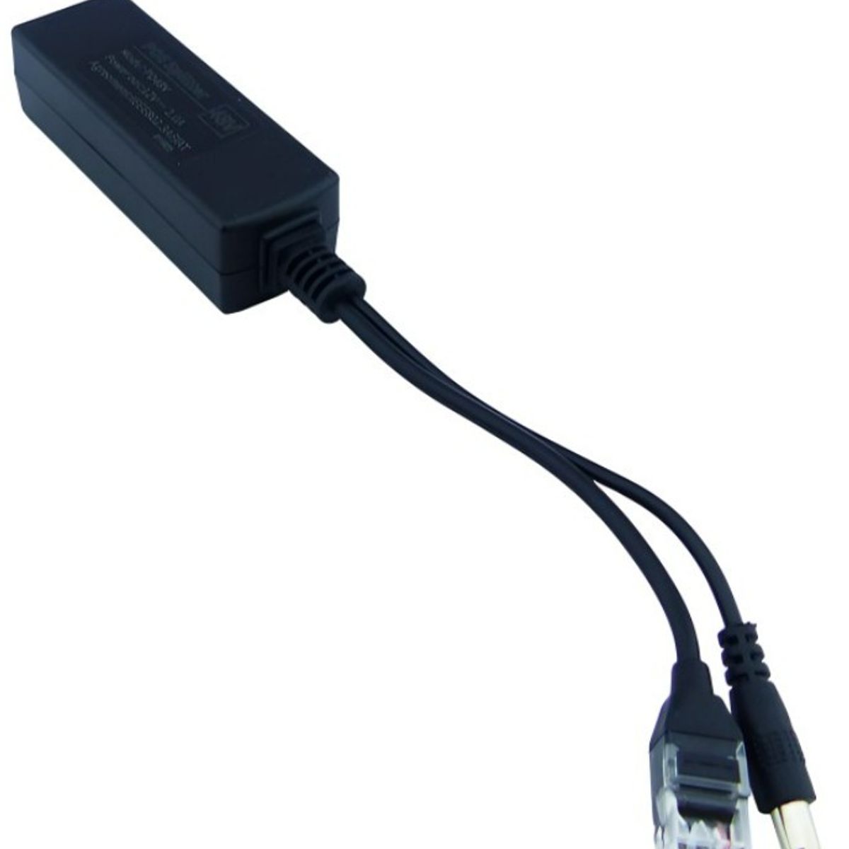 GENERICO - ADAPTADOR POE SPLITER COD151601 48V A 12V MODPD48V 20A NEGRO