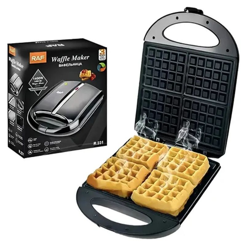 GENERICO - Wafflera Eléctrica Forma Rectangular