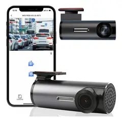 KUANGYE - Cámara Seguridad Automovil Hd 1080p Dashcamera 24 Hora