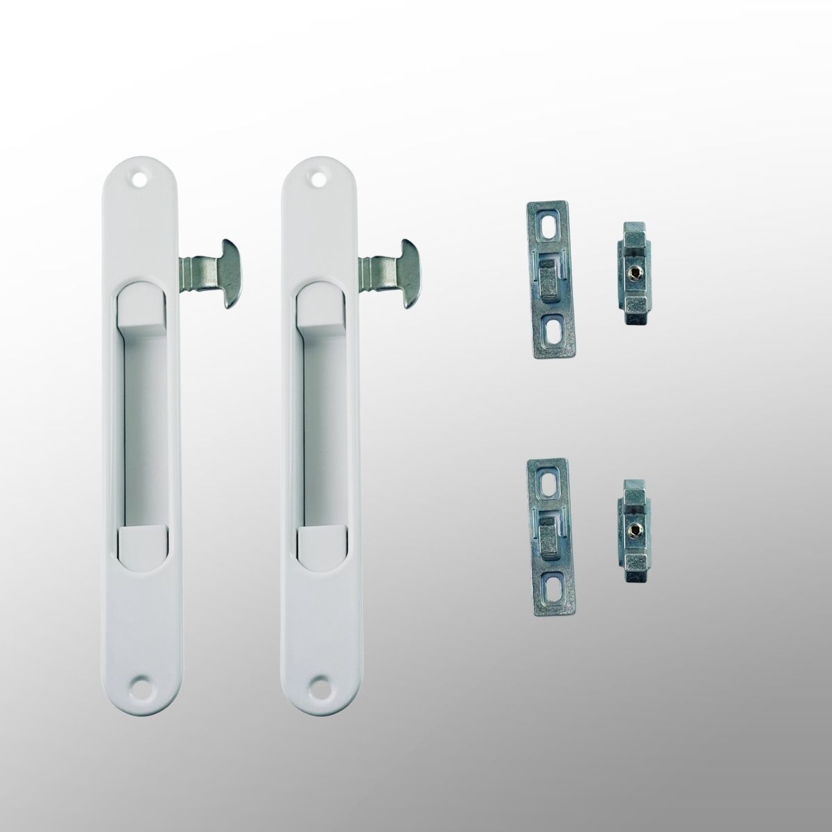 GENERICO - Set 2 Seguros Pestillo HT E-25 - Ventana Corredera Aluminio