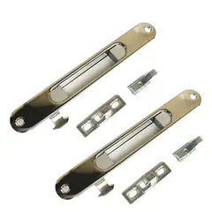 GENERICO - Set 2 Seguros / Pestillo Ventana Corredera Aluminio Pestillo Ht E-25