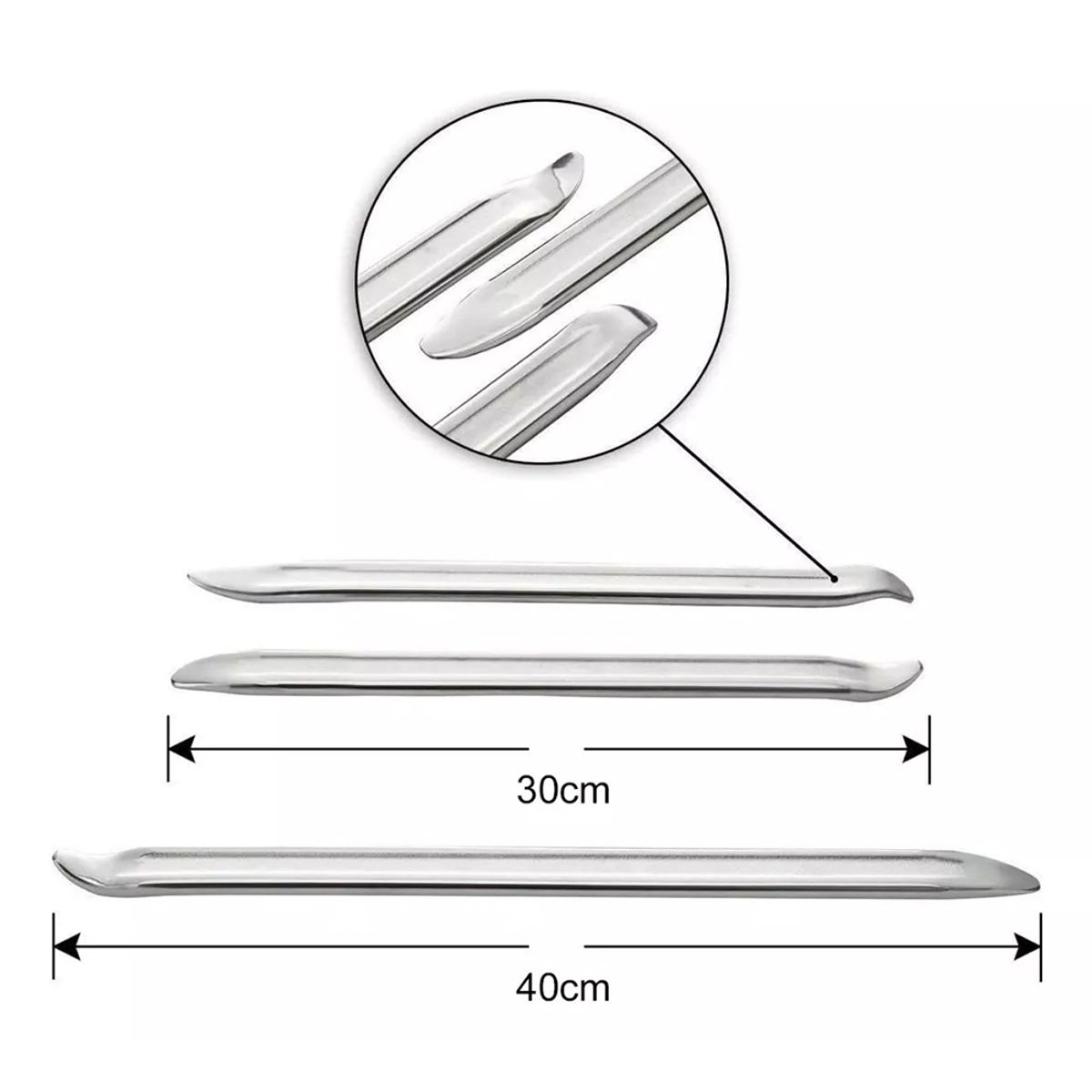 ATURE - Set De 3 Desmontador De Neumáticos Moto Bicicleta,30 Y 40 Cm