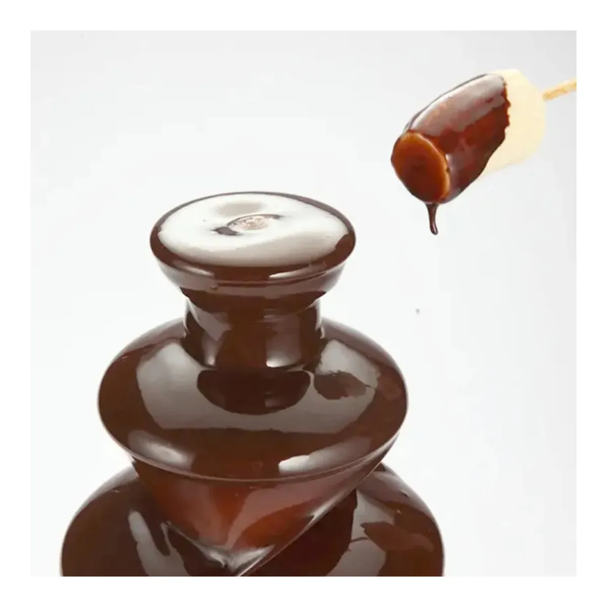 MOVI - CASCADA FUENTE CHOCOLATE FONDUE 4 NIVELES ACERO INOXIDABLE
