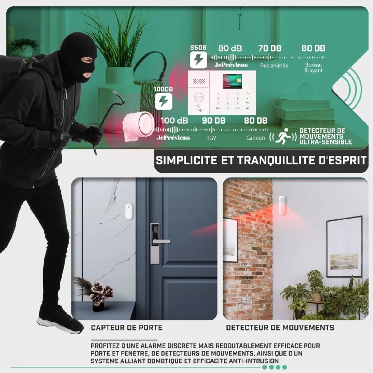 KUANGYE - Alarma G30 Wifi Gsm 4g Para Alexa Googlehome Kit Económic