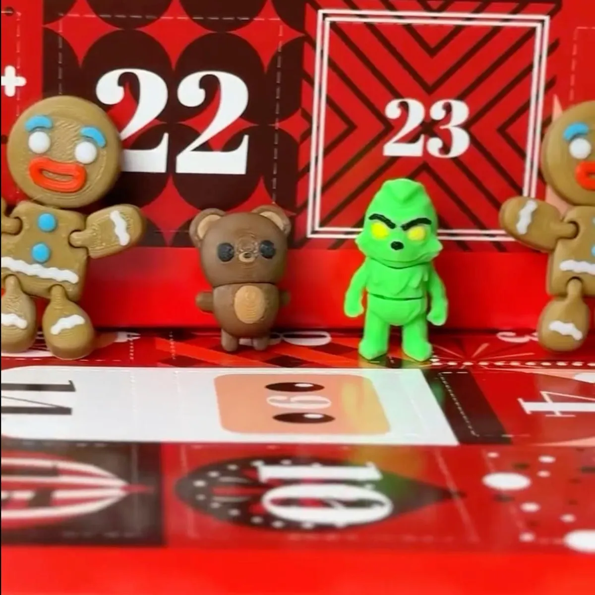 MODOKO - Calendario de Adviento con 25 Figuras en 3D