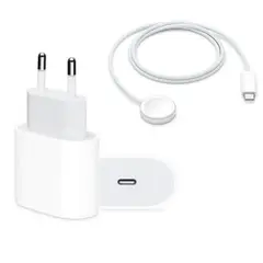APPLE - Cargador USB-C 20W A2347 Original Con Watch Magnetic Fast Charger