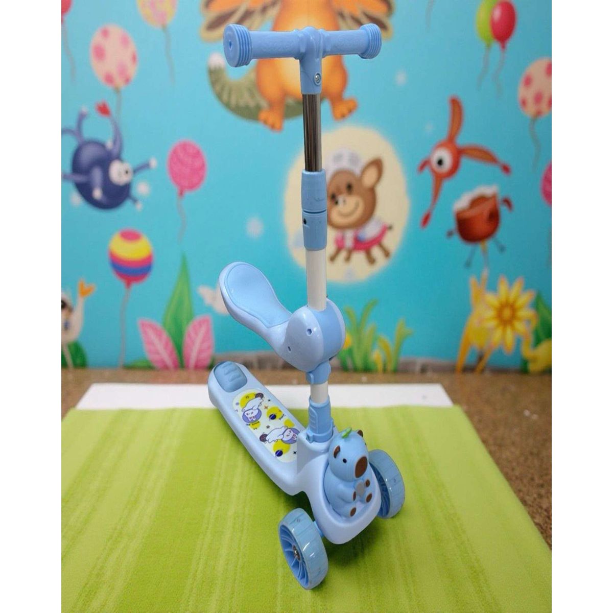 GENERICO - Scooter para niños con diseño de Capibara Azul