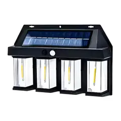 GENERICO - Farol Solar 3 Led Luz Cálida Sensor Movimiento